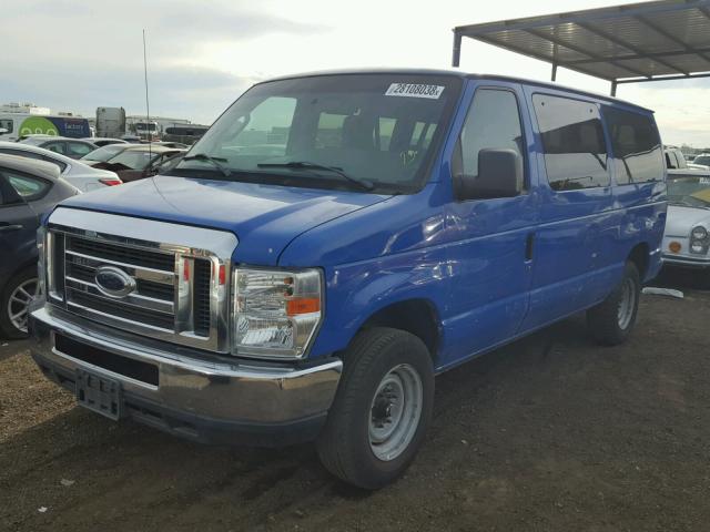 1FBNE3BL0CDB16123 - 2012 FORD ECONOLINE BLUE photo 2