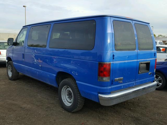 1FBNE3BL0CDB16123 - 2012 FORD ECONOLINE BLUE photo 3