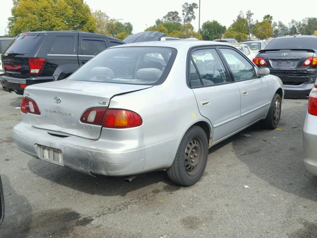 1NXBR12E6XZ294144 - 1999 TOYOTA COROLLA VE SILVER photo 4