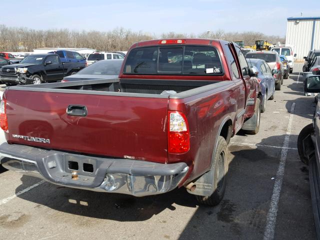 5TBRU34186S476396 - 2006 TOYOTA TUNDRA ACC MAROON photo 4