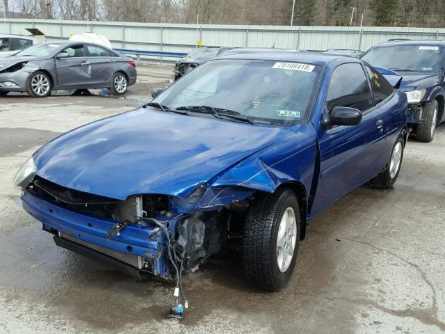 1G1JC12F957177317 - 2005 CHEVROLET CAVALIER BLUE photo 2