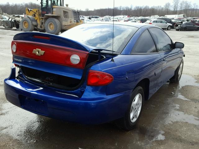 1G1JC12F957177317 - 2005 CHEVROLET CAVALIER BLUE photo 4