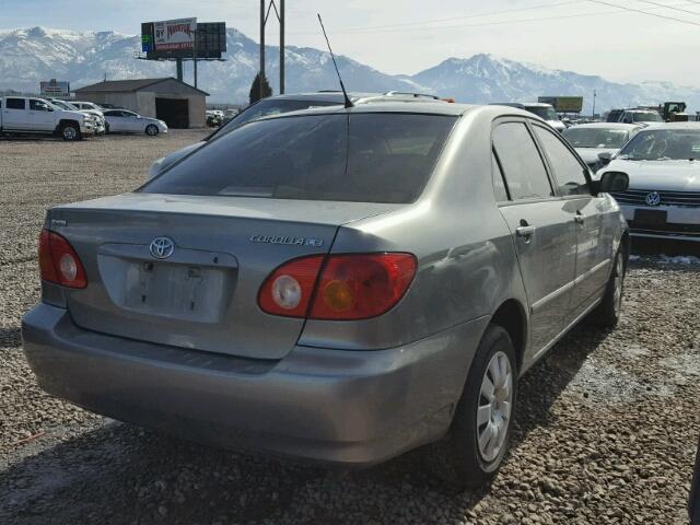 1NXBR38E14Z246050 - 2004 TOYOTA COROLLA CE GRAY photo 4