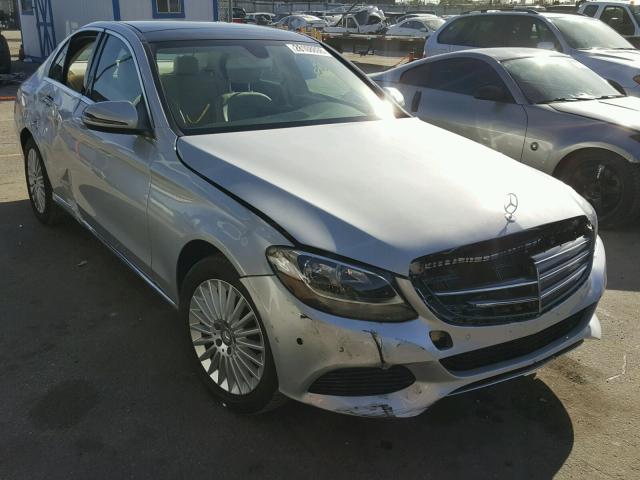 55SWF4JB4GU169450 - 2016 MERCEDES-BENZ C 300 SILVER photo 1