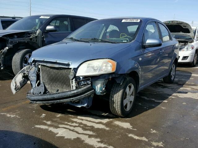 KL1TD566X7B188901 - 2007 CHEVROLET AVEO BASE Niebieski zdjęcie 2