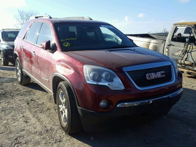 1GKER237X8J197429 - 2008 GMC ACADIA SLT ბურგუნდია ფოტო 1