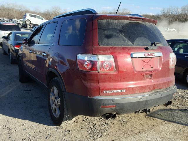 1GKER237X8J197429 - 2008 GMC ACADIA SLT BURGUNDY photo 3