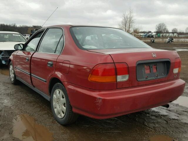 1HGEJ6677WL054494 - 1998 HONDA CIVIC LX RED photo 3