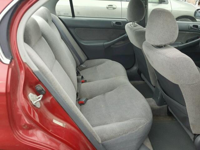 1HGEJ6677WL054494 - 1998 HONDA CIVIC LX RED photo 6