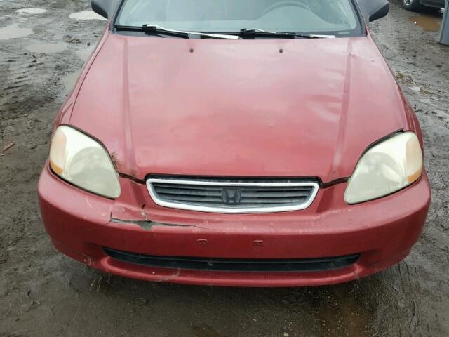 1HGEJ6677WL054494 - 1998 HONDA CIVIC LX RED photo 9