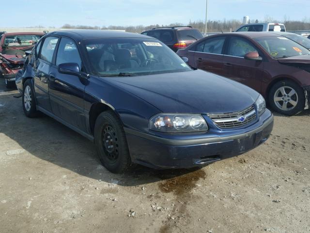 2G1WF52E419303104 - 2001 CHEVROLET IMPALA BLUE photo 1