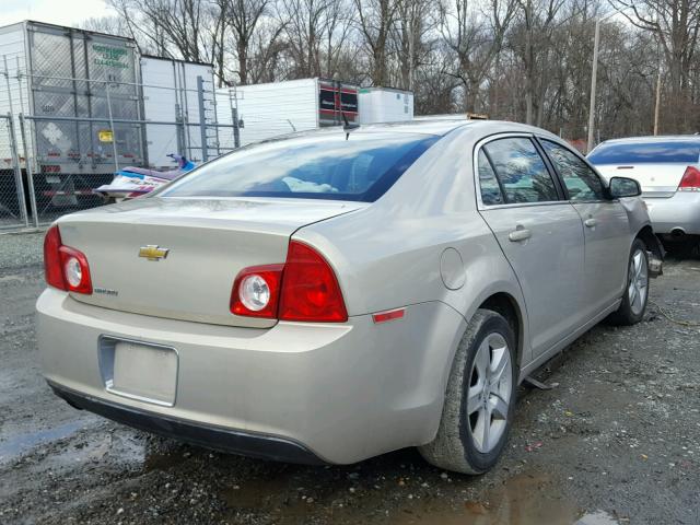 1G1ZB5E10BF290474 - 2011 CHEVROLET MALIBU LS 金色 照片 4