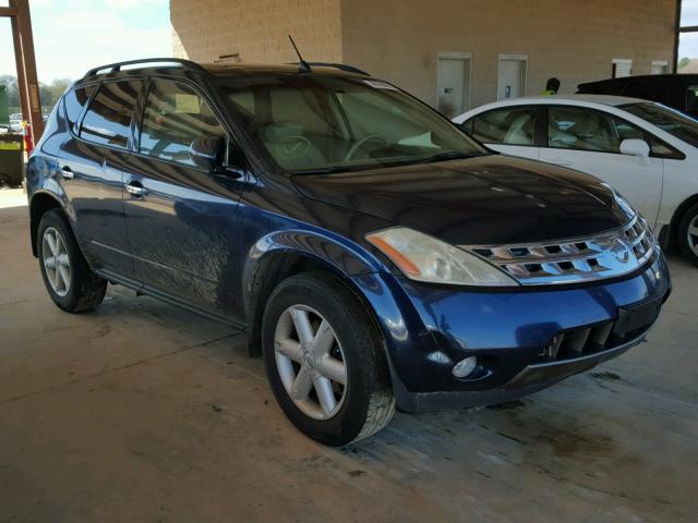 JN8AZ08W53W225555 - 2003 NISSAN MURANO SL BLUE photo 1