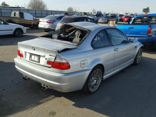 WBSBL93451JR10606 - 2001 BMW M3 CI SILVER photo 4