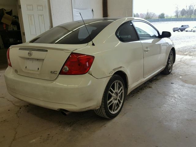 JTKDE177350029830 - 2005 TOYOTA SCION TC WHITE photo 4