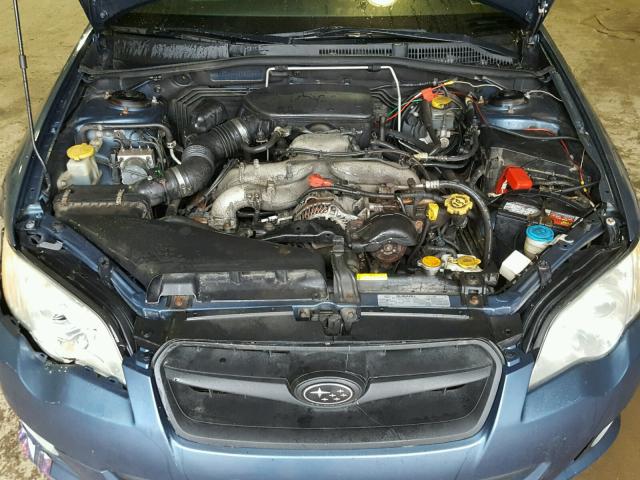 4S3BL616887200990 - 2008 SUBARU LEGACY 2.5 BLUE photo 7