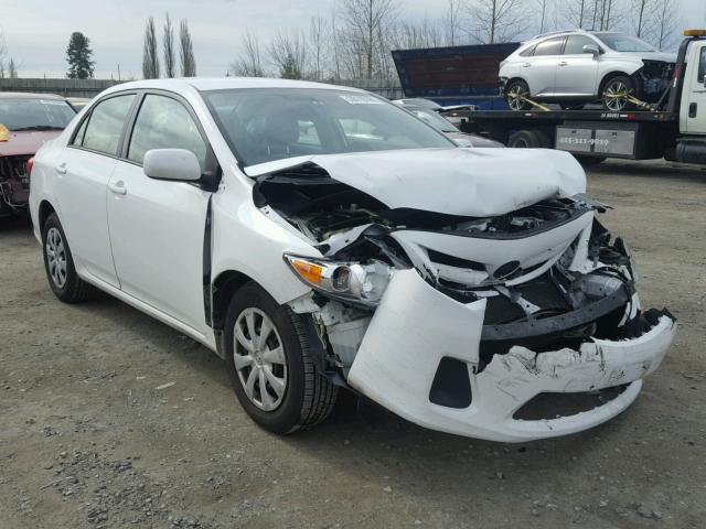 2T1BU4EE6BC587340 - 2011 TOYOTA COROLLA BA WHITE photo 1