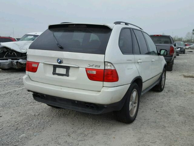 5UXFB53525LV17331 - 2005 BMW X5 4.4I WHITE photo 4