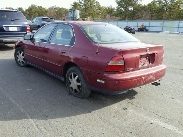 1HGCD5663SA123462 - 1995 HONDA ACCORD EX RED photo 3