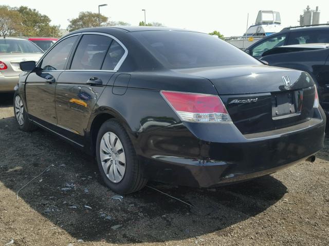 1HGCP2F37AA093716 - 2010 HONDA ACCORD LX BLACK photo 3