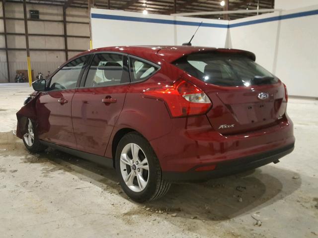 1FADP3K26EL174213 - 2014 FORD FOCUS SE MAROON photo 3