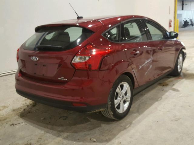 1FADP3K26EL174213 - 2014 FORD FOCUS SE MAROON photo 4