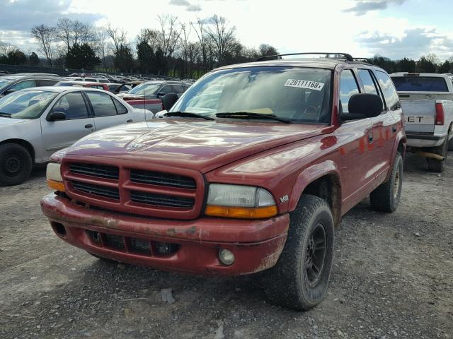 1B4HS28Y2WF228894 - 1998 DODGE DURANGO MAROON photo 2