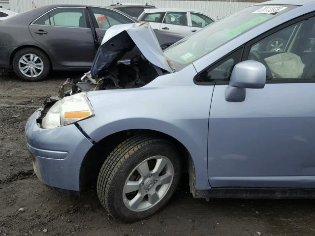 3N1BC13E19L409060 - 2009 NISSAN VERSA S BLUE photo 9