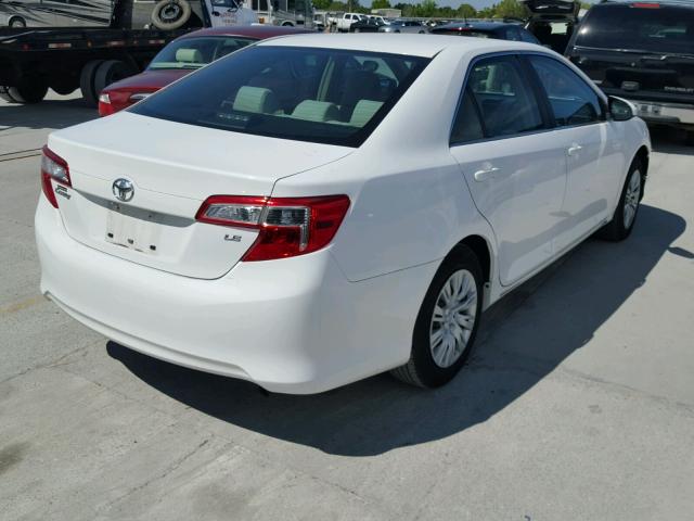 4T1BF1FK0CU152729 - 2012 TOYOTA CAMRY BASE WHITE photo 4