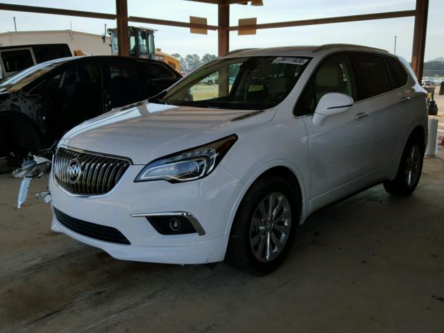 LRBFXBSA9HD022203 - 2017 BUICK ENVISION E WHITE photo 2