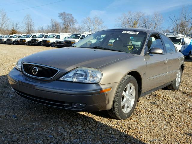 1MEFM55S32G612160 - 2002 MERCURY SABLE LS P GOLD photo 2