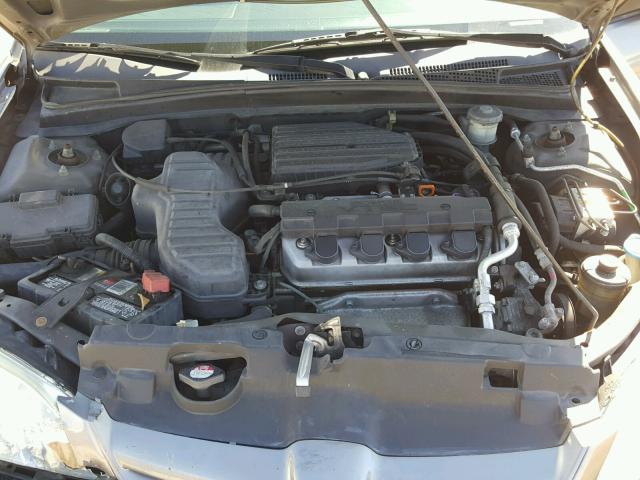 2HGES26785H574284 - 2005 HONDA CIVIC EX GRAY photo 7