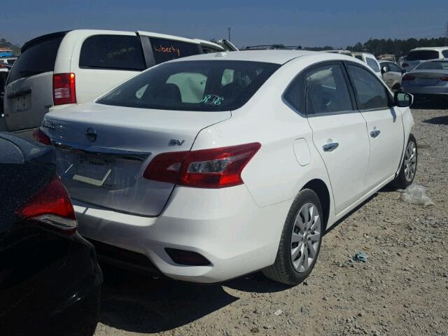 3N1AB7AP1GL656162 - 2016 NISSAN SENTRA S WHITE photo 4