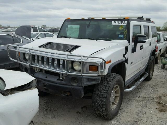 5GRGN23U95H120462 - 2005 HUMMER H2 WHITE photo 2