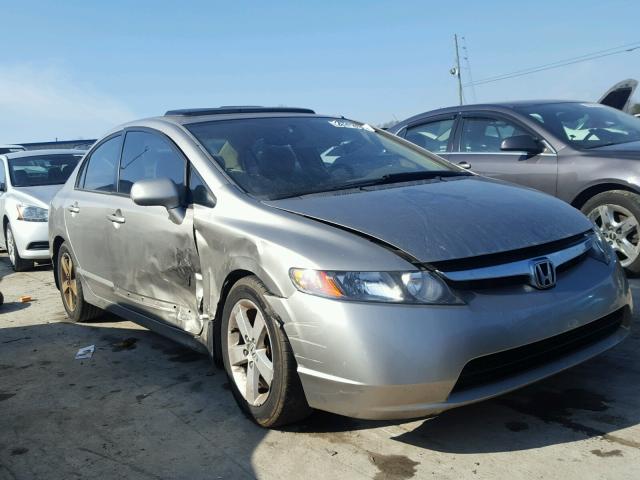 1HGFA16896L051662 - 2006 HONDA CIVIC EX SILVER photo 1