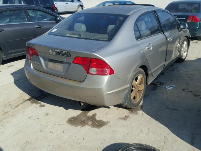 1HGFA16896L051662 - 2006 HONDA CIVIC EX SILVER photo 4