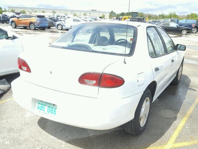 1G1JC524217368979 - 2001 CHEVROLET CAVALIER B WHITE photo 4