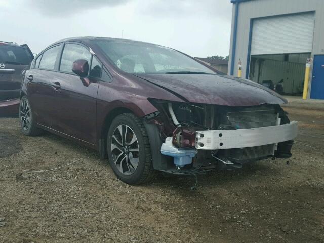 19XFB2F95DE084853 - 2013 HONDA CIVIC EXL Tünd qırmızı foto 1