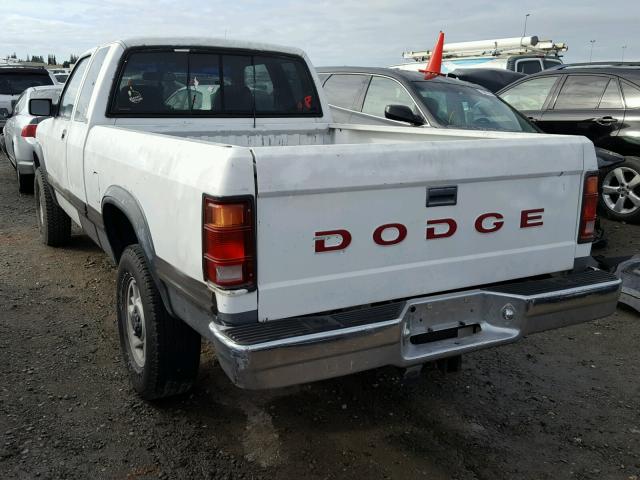 1B7GG23Y7PS171432 - 1993 DODGE DAKOTA WHITE photo 3