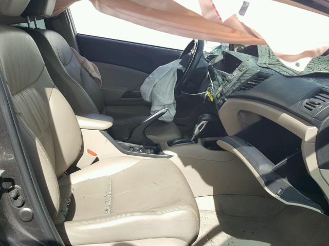 19XFB2F96CE329772 - 2012 HONDA CIVIC EXL BROWN photo 5