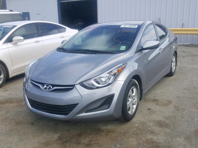 KMHDH4AE3FU390620 - 2015 HYUNDAI ELANTRA SE GRAY photo 2