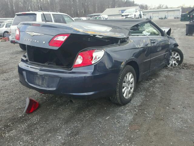 1C3LC45K48N263679 - 2008 CHRYSLER SEBRING BLUE photo 4