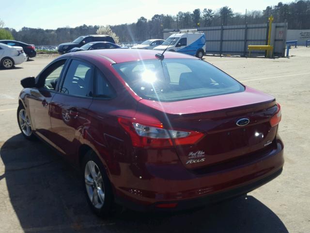 1FADP3F29EL288412 - 2014 FORD FOCUS SE RED photo 3