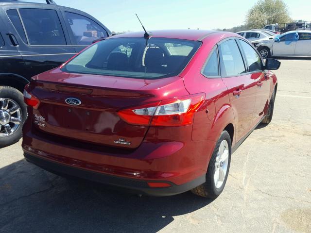 1FADP3F29EL288412 - 2014 FORD FOCUS SE RED photo 4