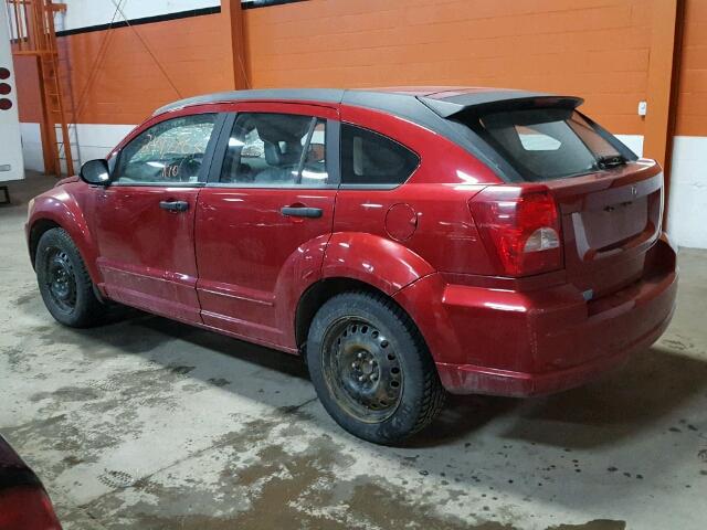 1B3HB48B97D117817 - 2007 DODGE CALIBER SX RED photo 3