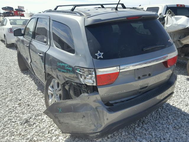 1C4RDHDG5CC158497 - 2012 DODGE DURANGO CR CHARCOAL photo 3