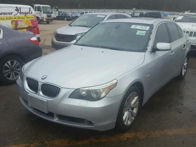 WBANB53527CP07711 - 2007 BMW 550 I SILVER photo 2