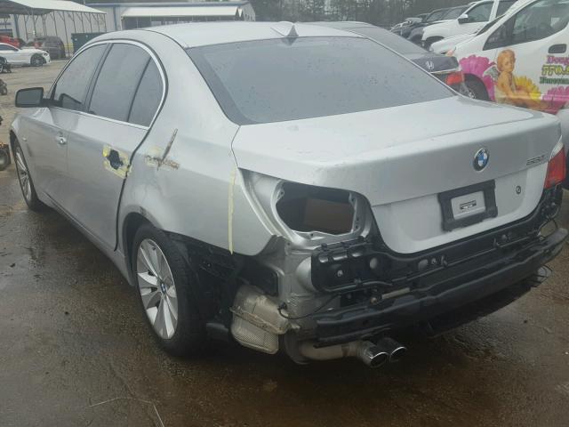 WBANB53527CP07711 - 2007 BMW 550 I SILVER photo 3