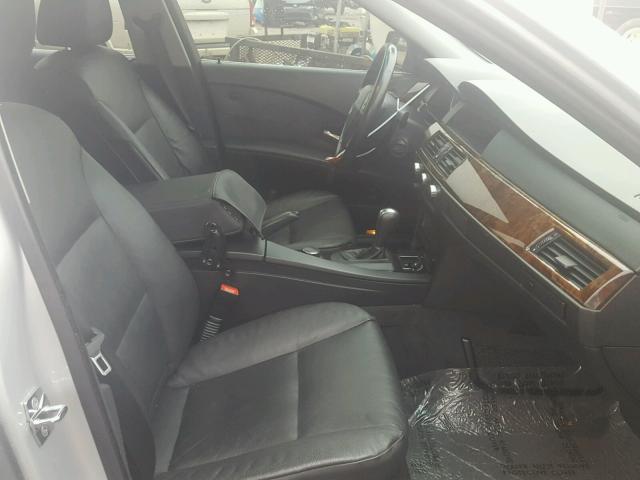 WBANB53527CP07711 - 2007 BMW 550 I SILVER photo 5