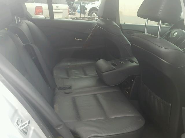 WBANB53527CP07711 - 2007 BMW 550 I SILVER photo 6